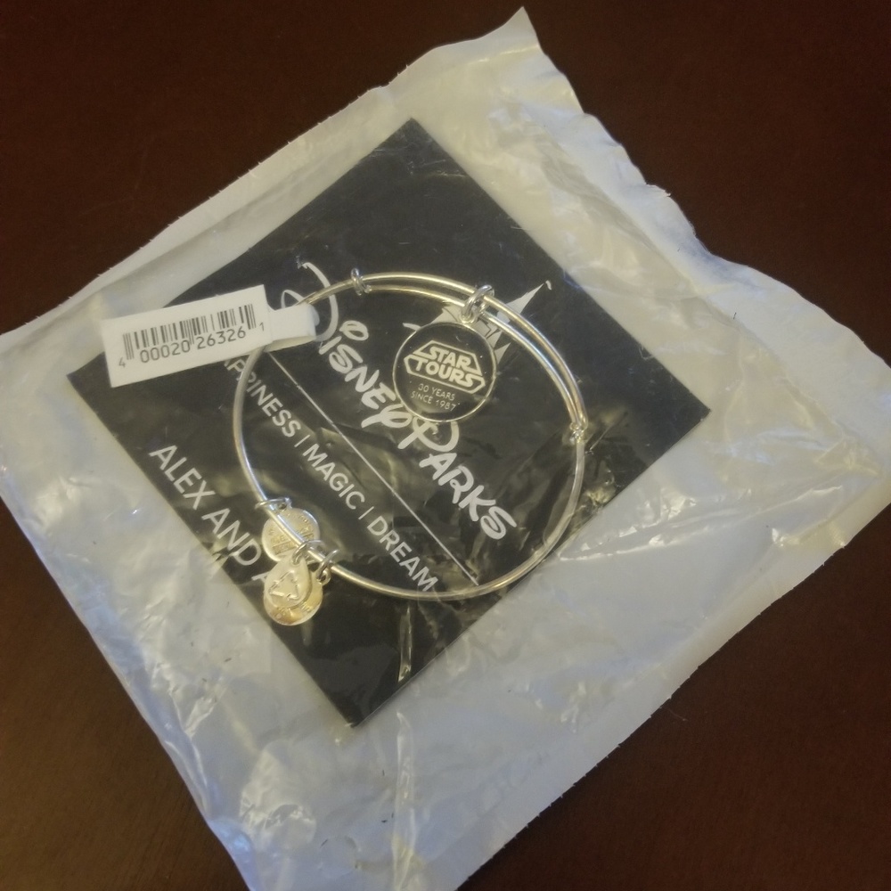 Alex and Ani Disney D23 Star Tours Silver Bracelet